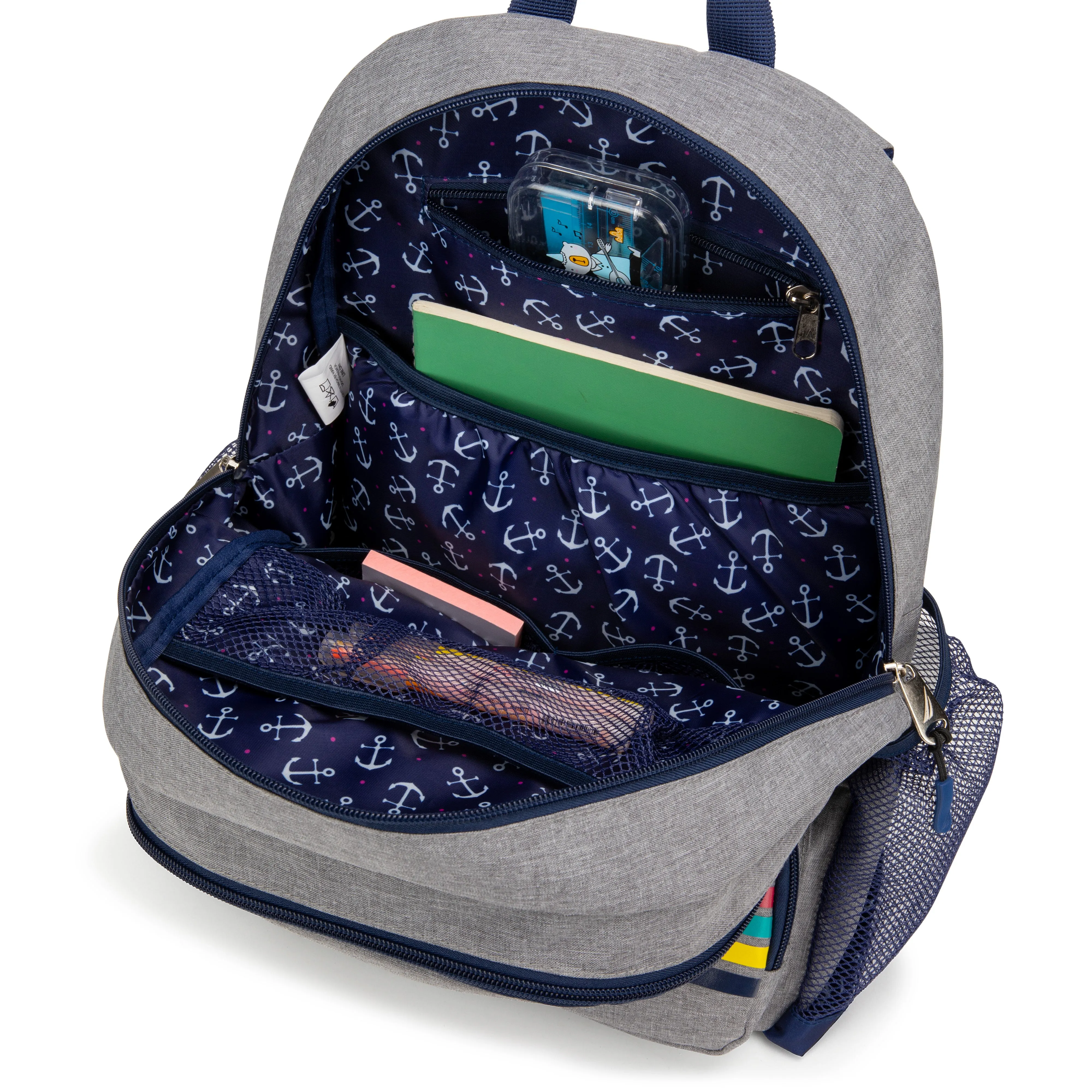 Nautica Kids Backpack for Kindergarten, Elementary School | 16" Tall | Hearts