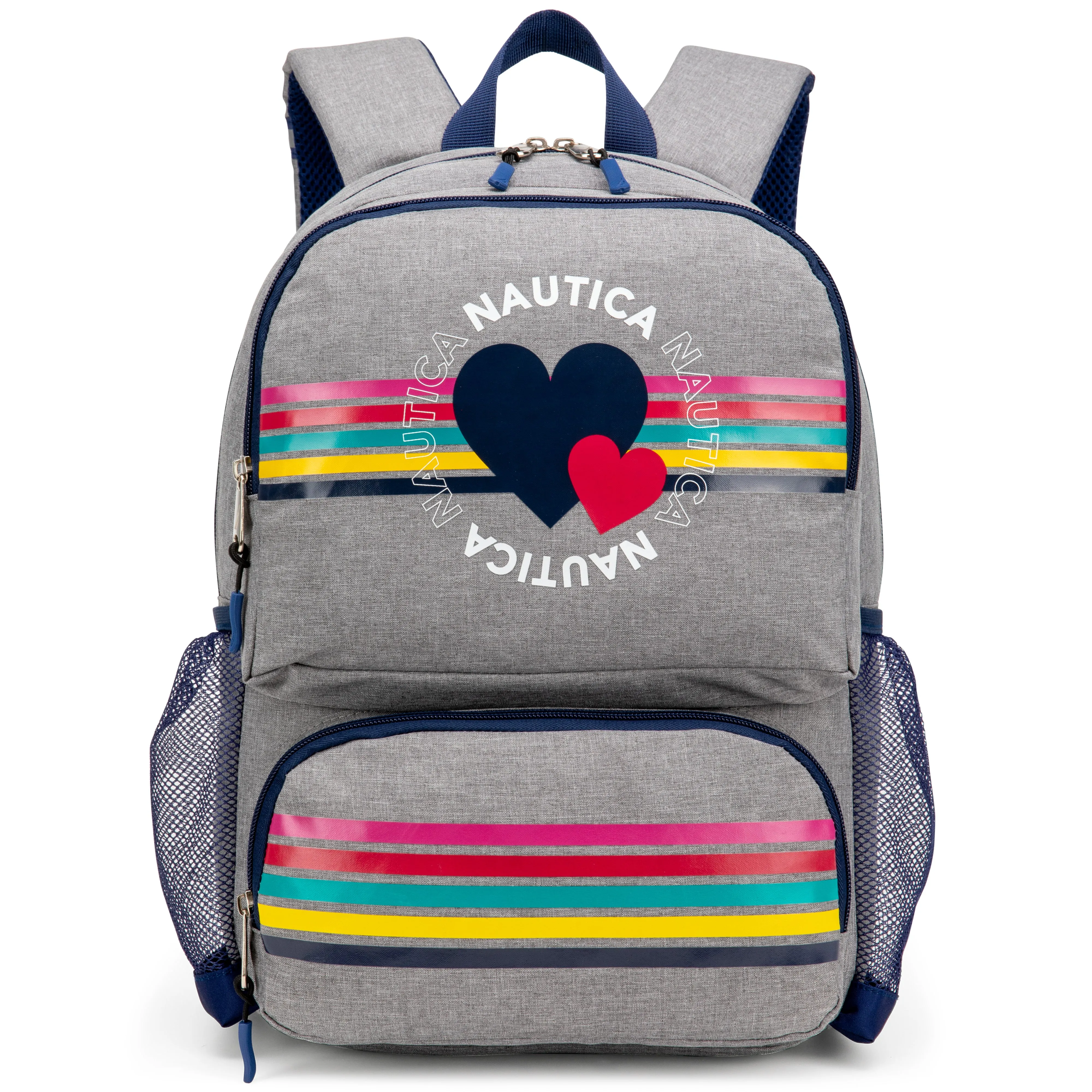 Nautica Kids Backpack for Kindergarten, Elementary School | 16" Tall | Hearts