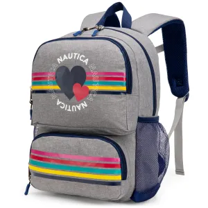 Nautica Kids Backpack for Kindergarten, Elementary School | 16" Tall | Hearts