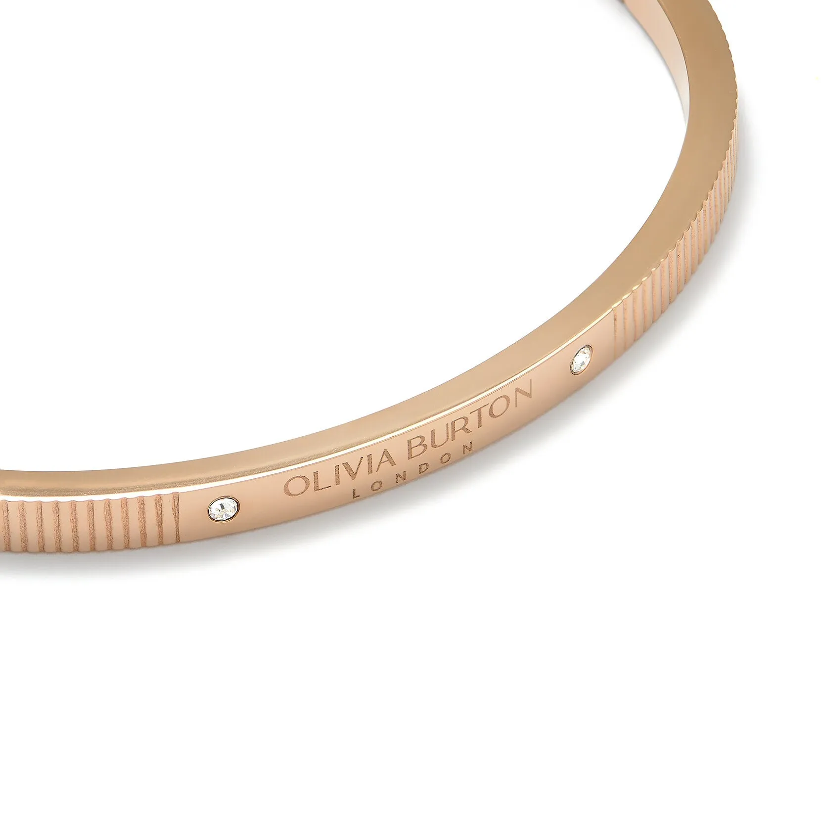 Olivia Burton Classic Linear Carnation Gold Bangle 24100015