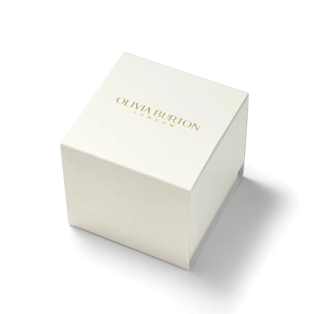 Olivia Burton Classic Wonderlust Ivory and Gold Mesh Watch 24000214