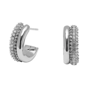 Olivia Burton Entwine Silver Hoop Earrings 24100007