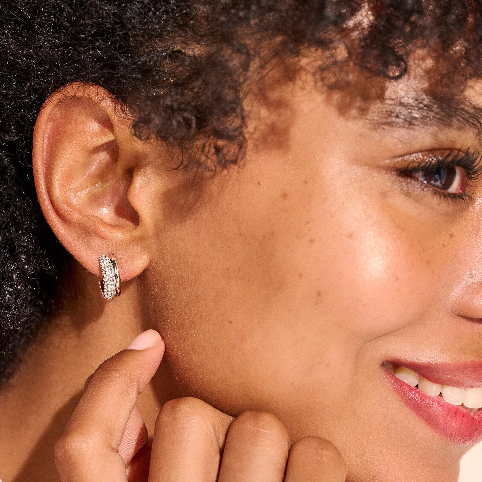 Olivia Burton Entwine Silver Hoop Earrings 24100007