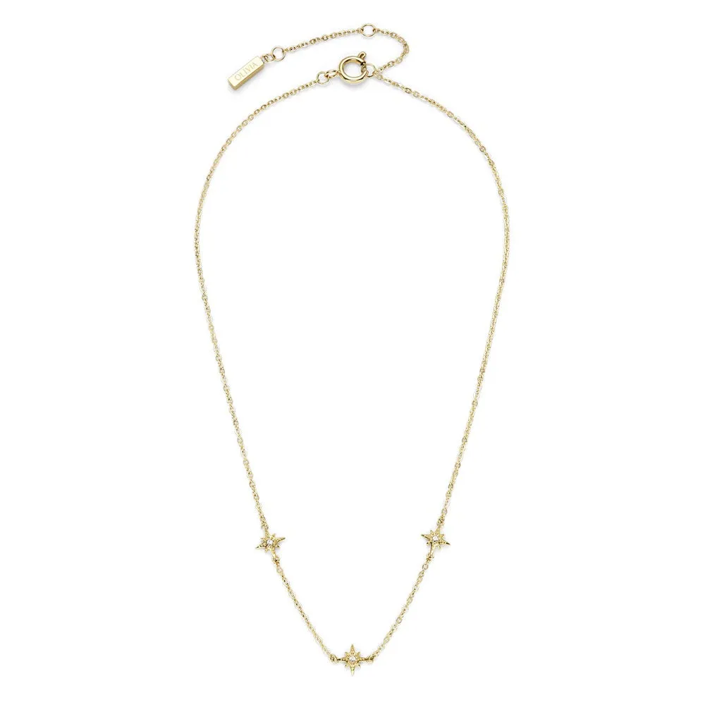 Olivia Burton Ever Stacked North Star Gold Plated Necklace 24100342