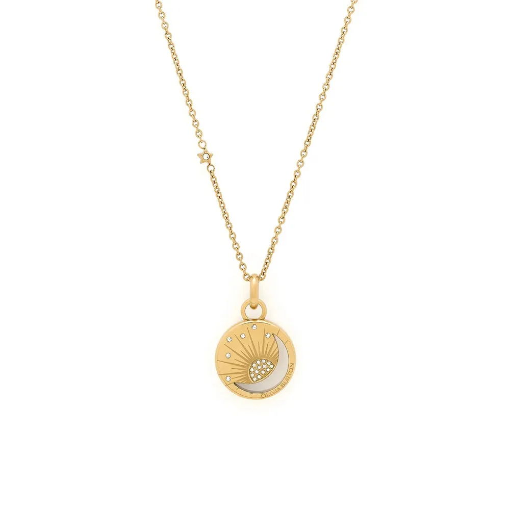 Olivia Burton Gold Celestial Sun and Moon Necklace 24100157