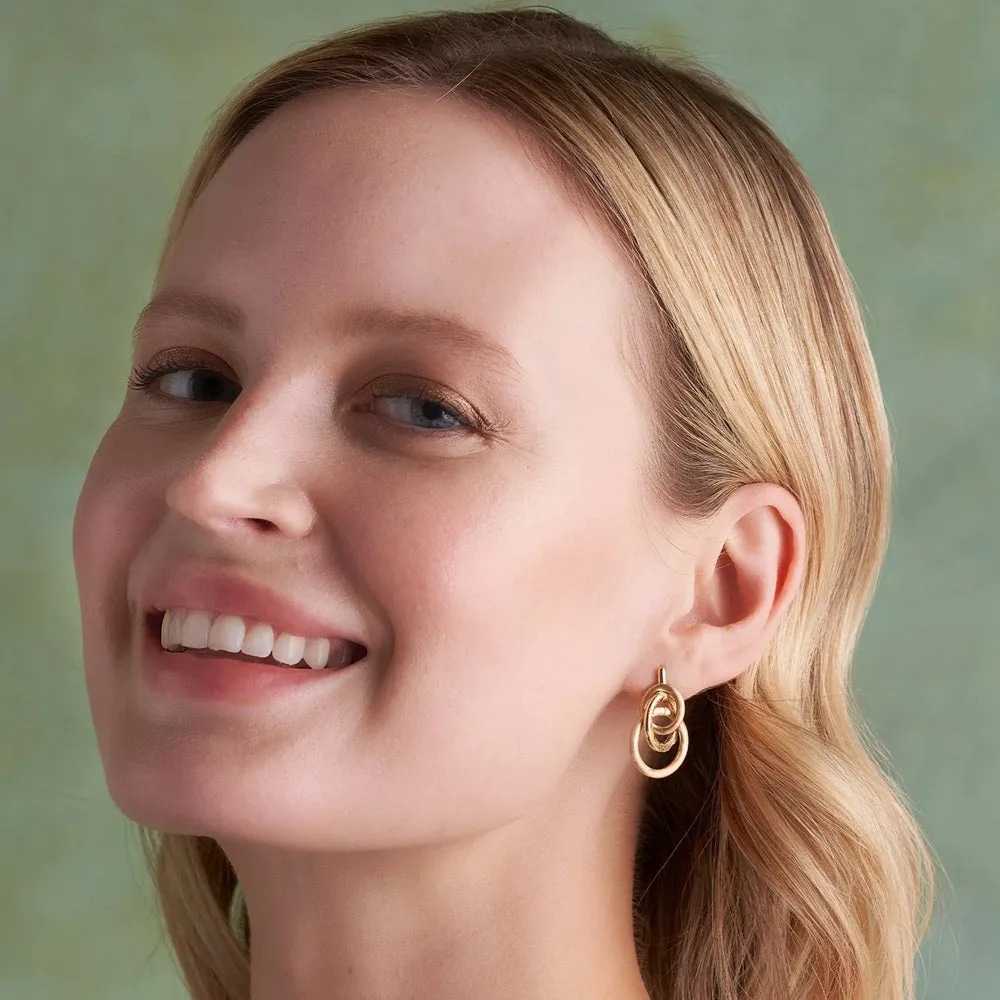 Olivia Burton Gold Classic Encircle Drop Earrings 24100179