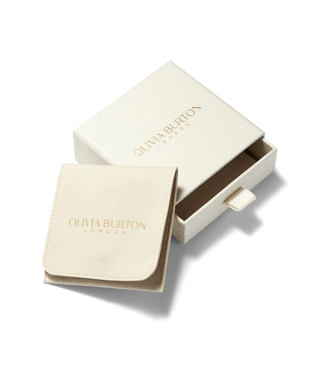 Olivia Burton Gold Plated Ever Stacked Claw Hoop Earrings 24100295