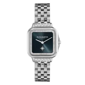 Olivia Burton Grosvenor Blue Stainless Steel Ladies Watch 24000083