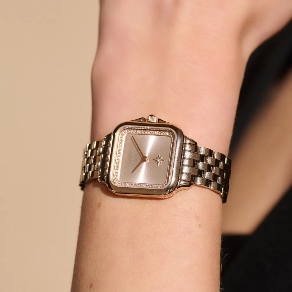 Olivia Burton Grosvenor Carnation Gold Plated Ladies Watch 24000085