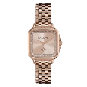 Olivia Burton Grosvenor Carnation Gold Plated Ladies Watch 24000085