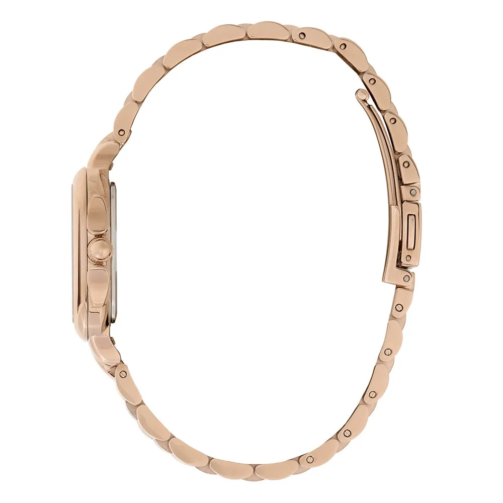 Olivia Burton Grosvenor Carnation Gold Plated Ladies Watch 24000085
