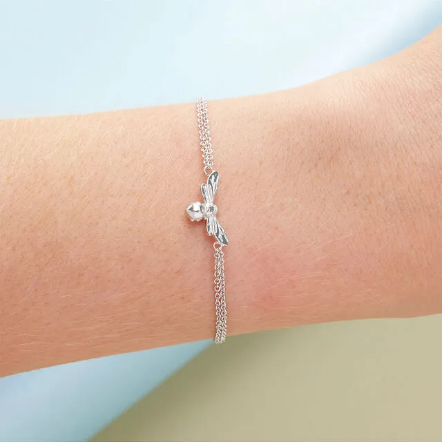 Olivia Burton Lucky Bee Silver Bracelet OBJAMB45N