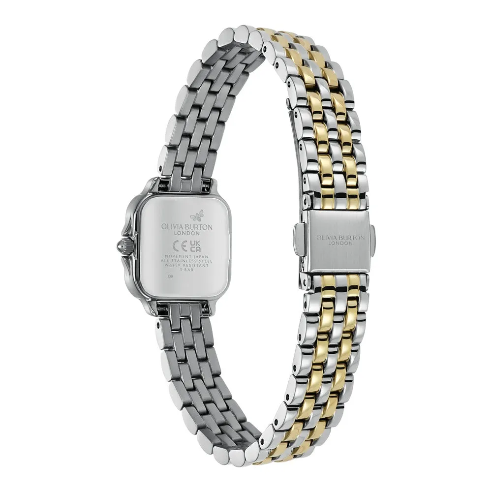 Olivia Burton Mini Grosvenor Chalk Blue and Two Tone Watch 24000258