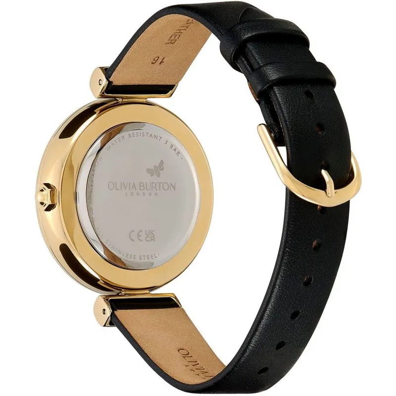 Olivia Burton Minima Bee Ladies Leather Strap Watch 24000099