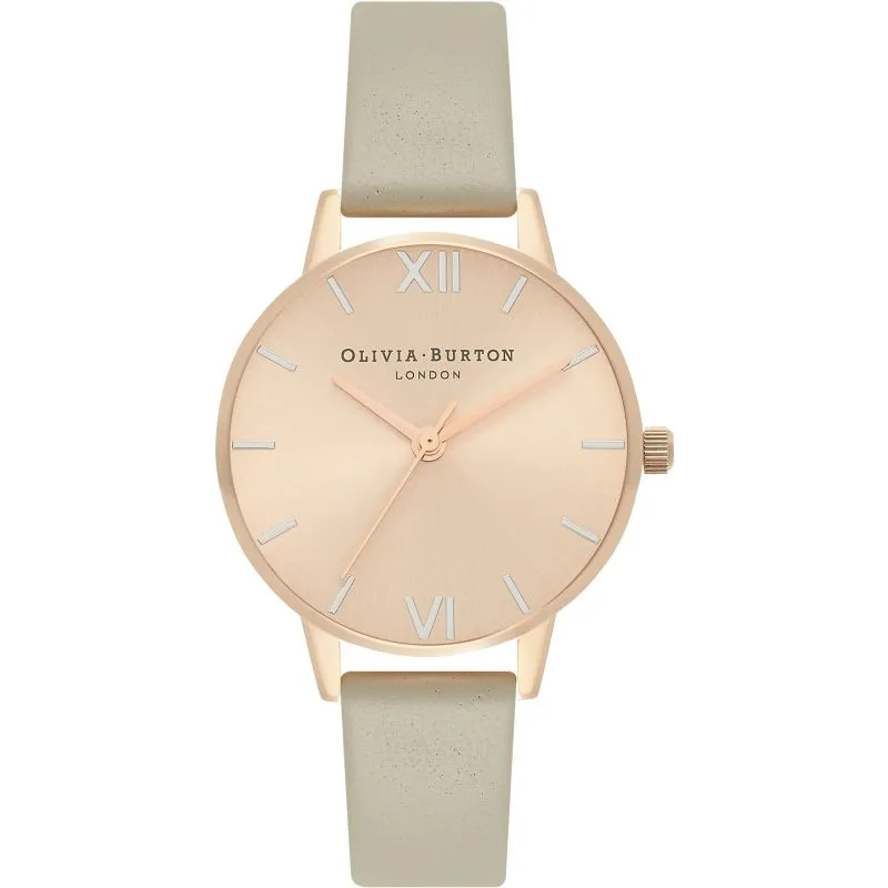 Olivia Burton Rose Gold and Steel Grey Ladies Watch OB16EN11