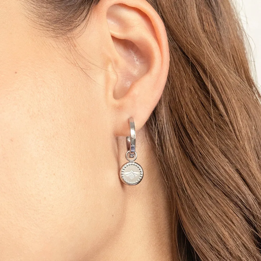 Olivia Burton Signature Bee Charm Huggie Hoop Earrings 24100336