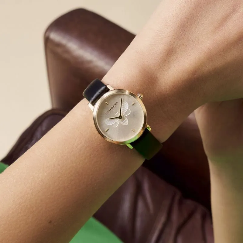 Olivia Burton Signature Bee Ultra Slim Ladies Watch 24000019