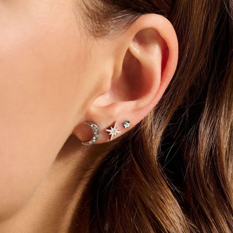 Olivia Burton Silver Celestial Stud Earrings Set 24100063
