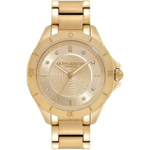 Olivia Burton Sport Luxe Guilloche Gold Ladies Watch 24000040