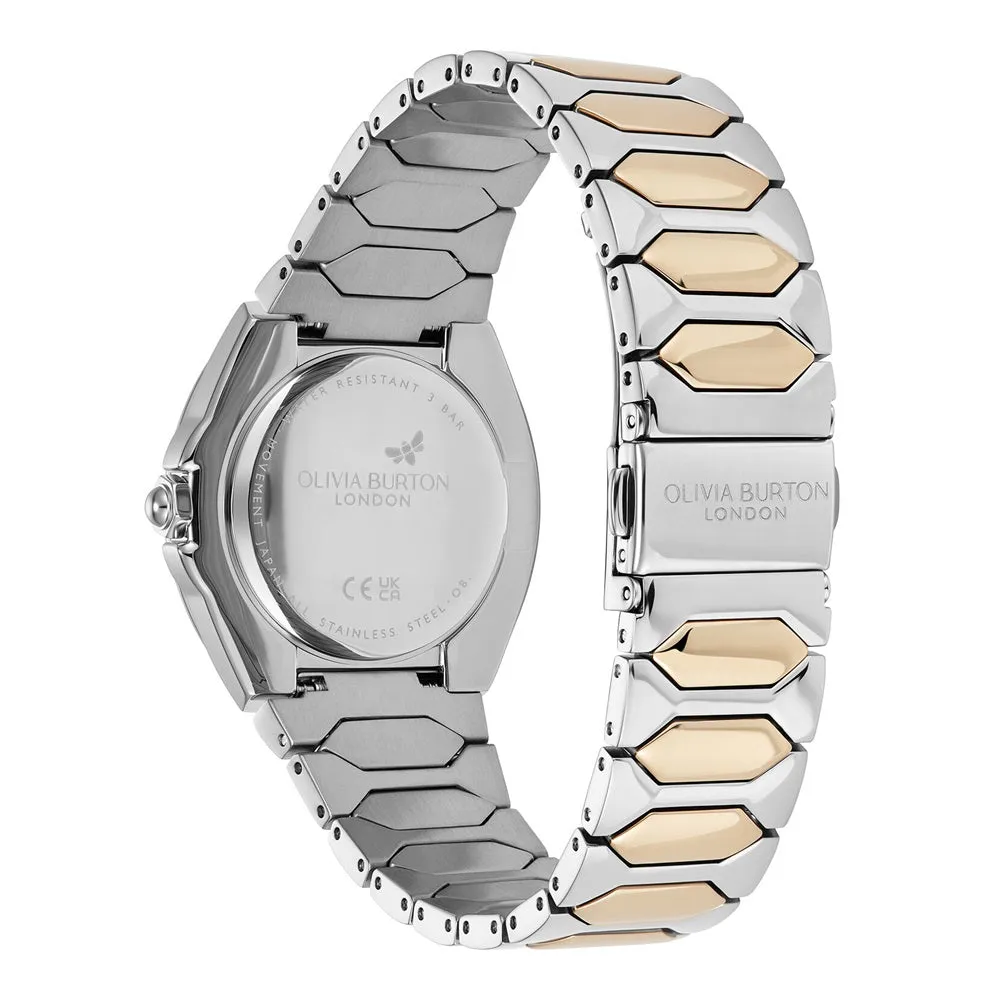 Olivia Burton Sports Luxe Lustre Chalk Blue Two Tone Ladies Watch 24000204