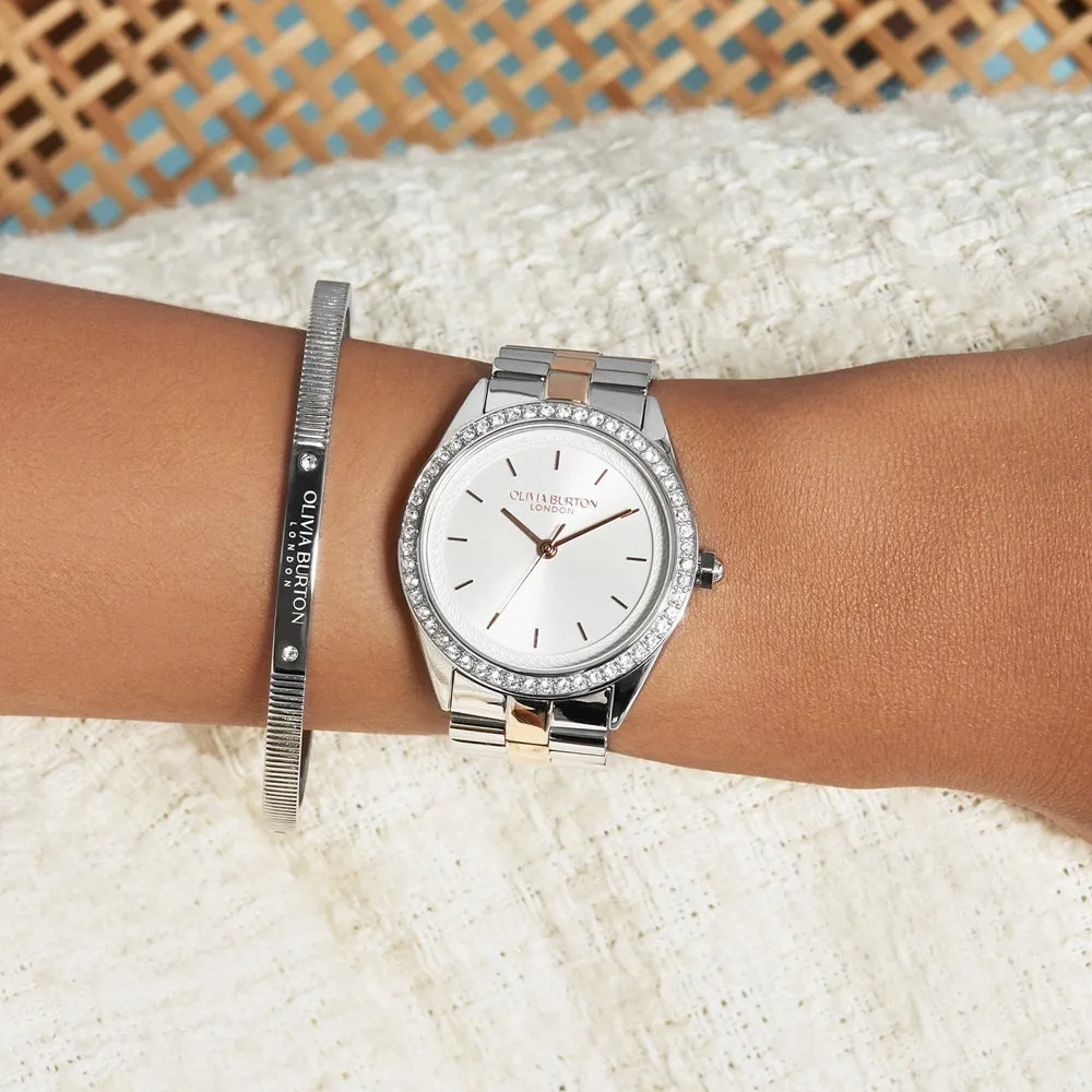Olivia Burton Sports Luxe Two Tone Ladies Watch 24000138