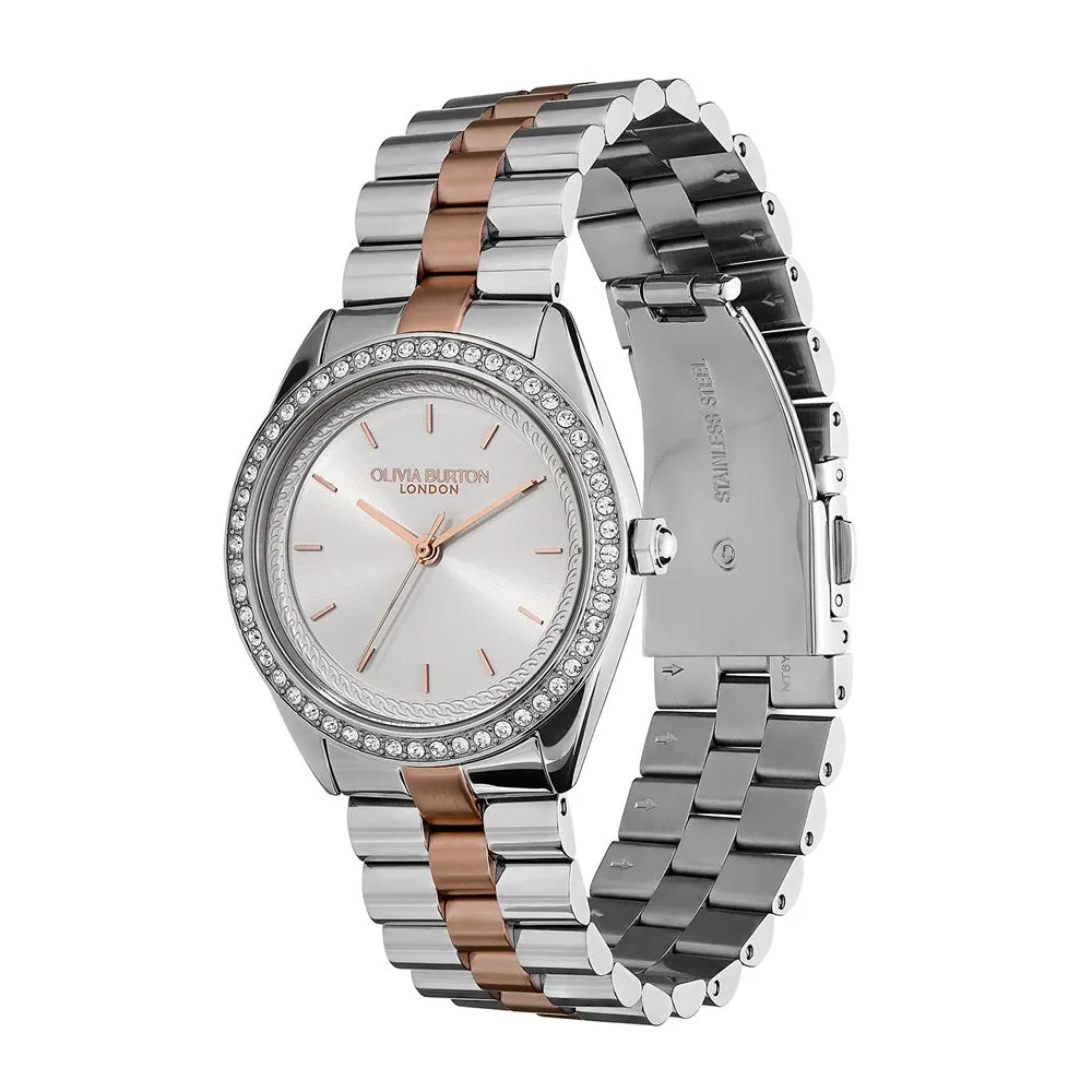 Olivia Burton Sports Luxe Two Tone Ladies Watch 24000138