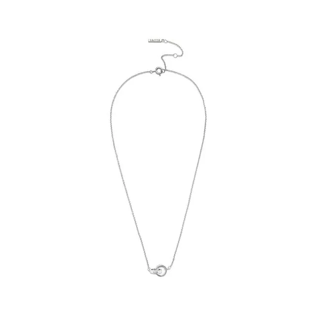 Olivia Burton The Classics Silver Interlink Necklace OBJ16ENN54