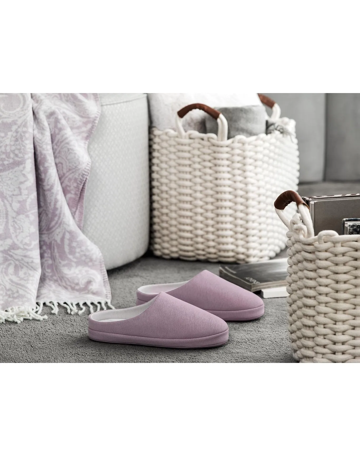 Olivia Knitted Slippers | Violet TOGAS