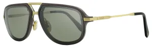 Omega Men's Aluminum Pilot Sunglasses OM0030 12C Ruthenium 60mm