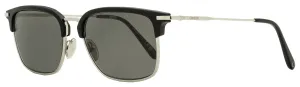 Omega Men's Browline Sunglasses OM0035 16A Palladium/Black  55mm