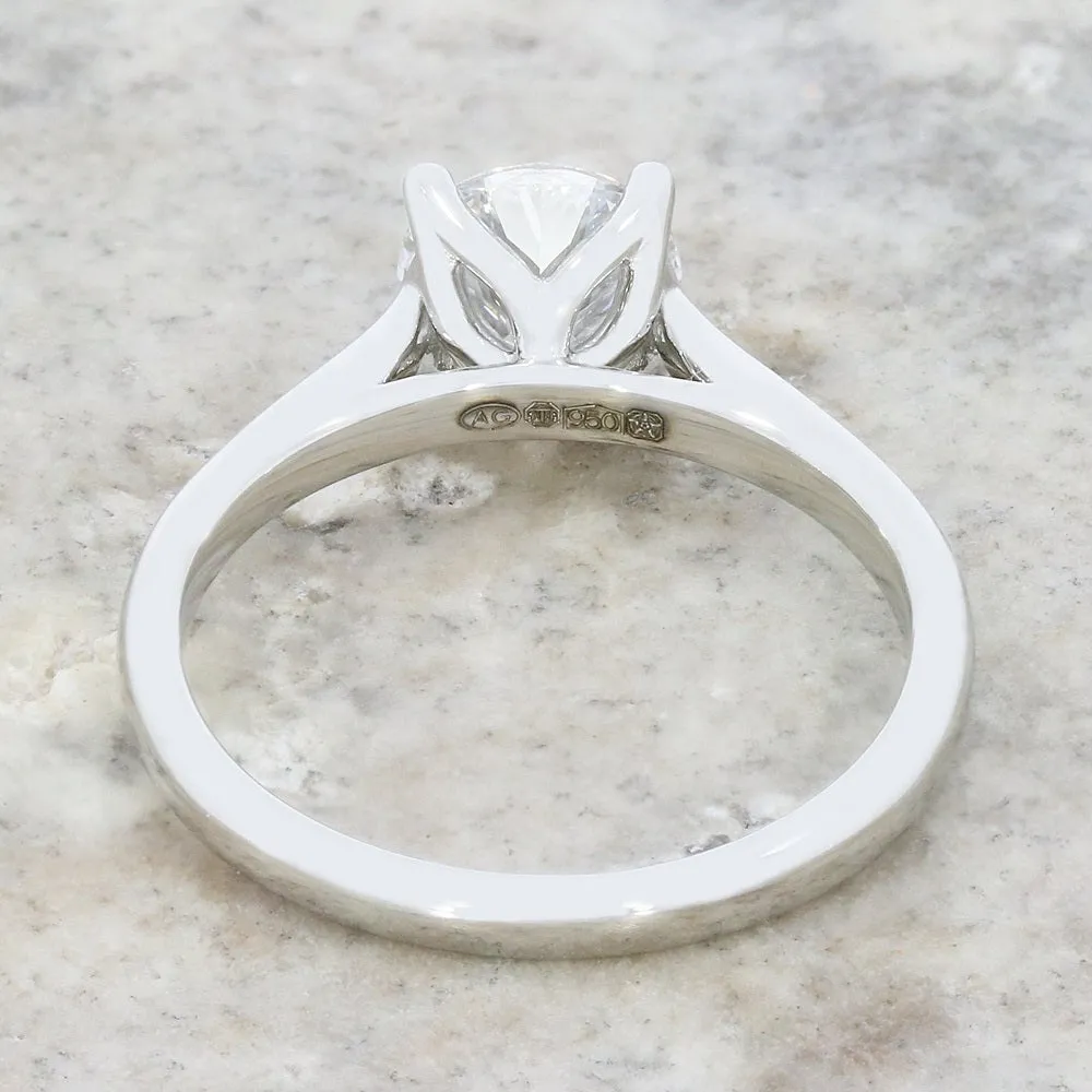 Platinum 1.24cts Lab Grown Diamond Solitaire Ring