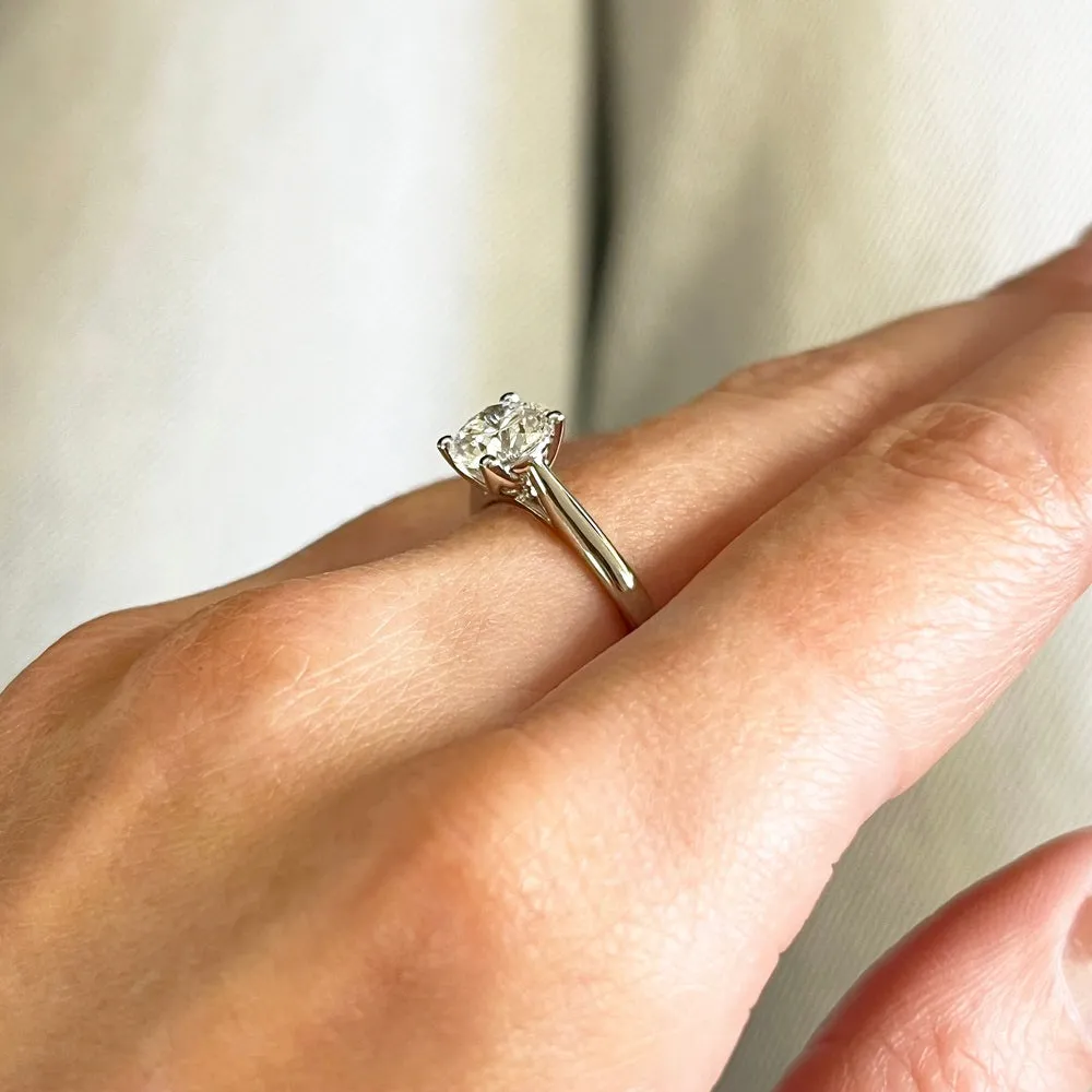 Platinum 1.24cts Lab Grown Diamond Solitaire Ring