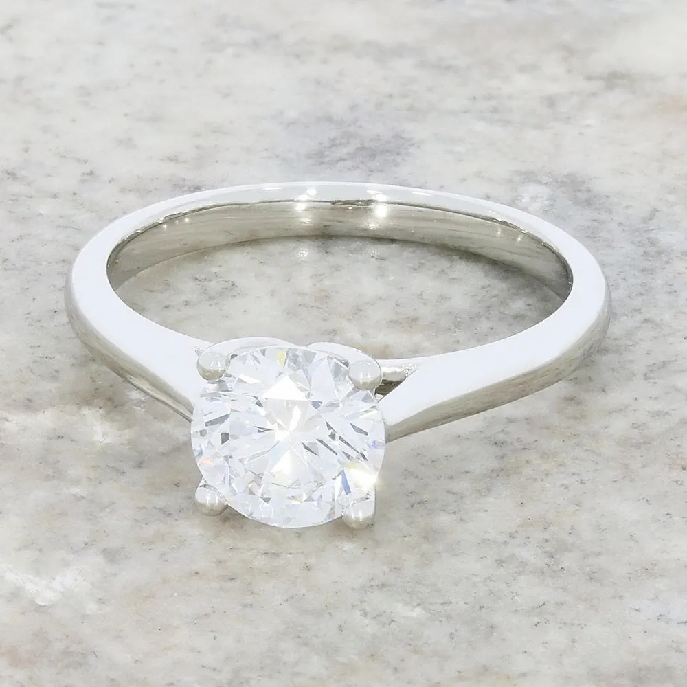 Platinum 1.24cts Lab Grown Diamond Solitaire Ring