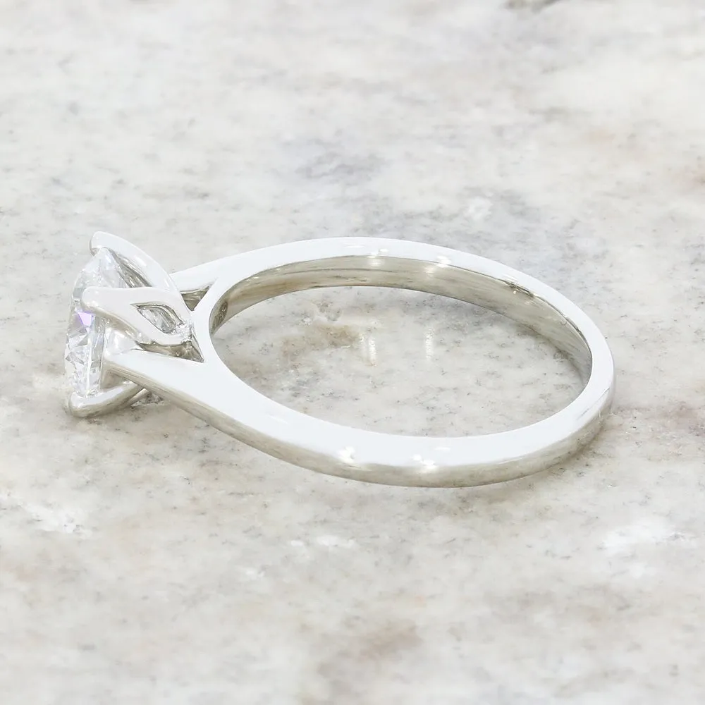 Platinum 1.24cts Lab Grown Diamond Solitaire Ring