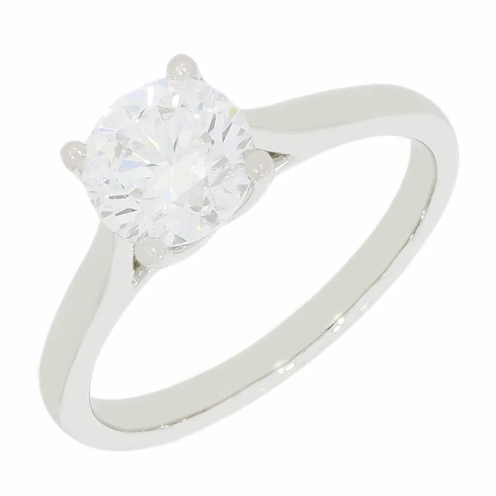 Platinum 1.24cts Lab Grown Diamond Solitaire Ring