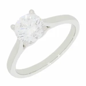 Platinum 1.24cts Lab Grown Diamond Solitaire Ring