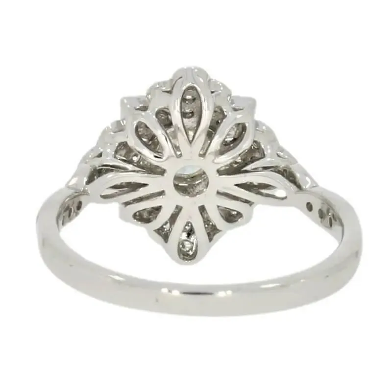 Platinum Art Deco Style Diamond Dress Ring 0.55ct