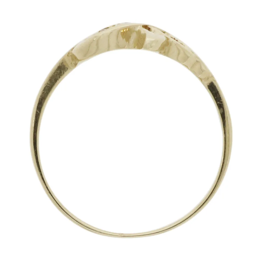 Pre Owned 14ct Yellow Gold Cubic Zirconia Dress Ring