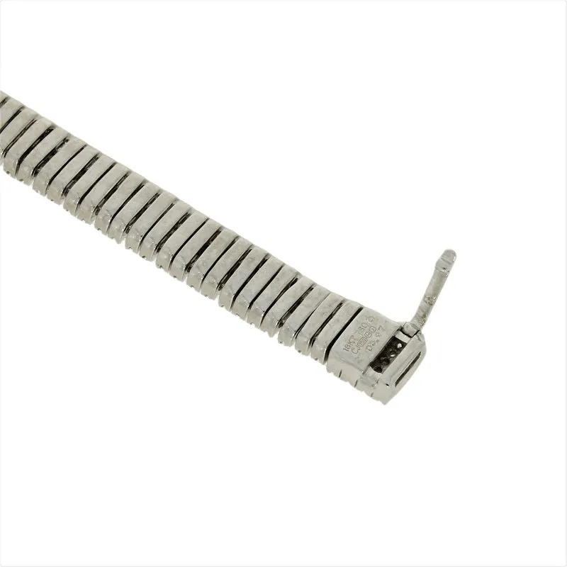 Pre Owned 18ct White Gold 3.97cts Brilliant Cut Diamond Bracelet