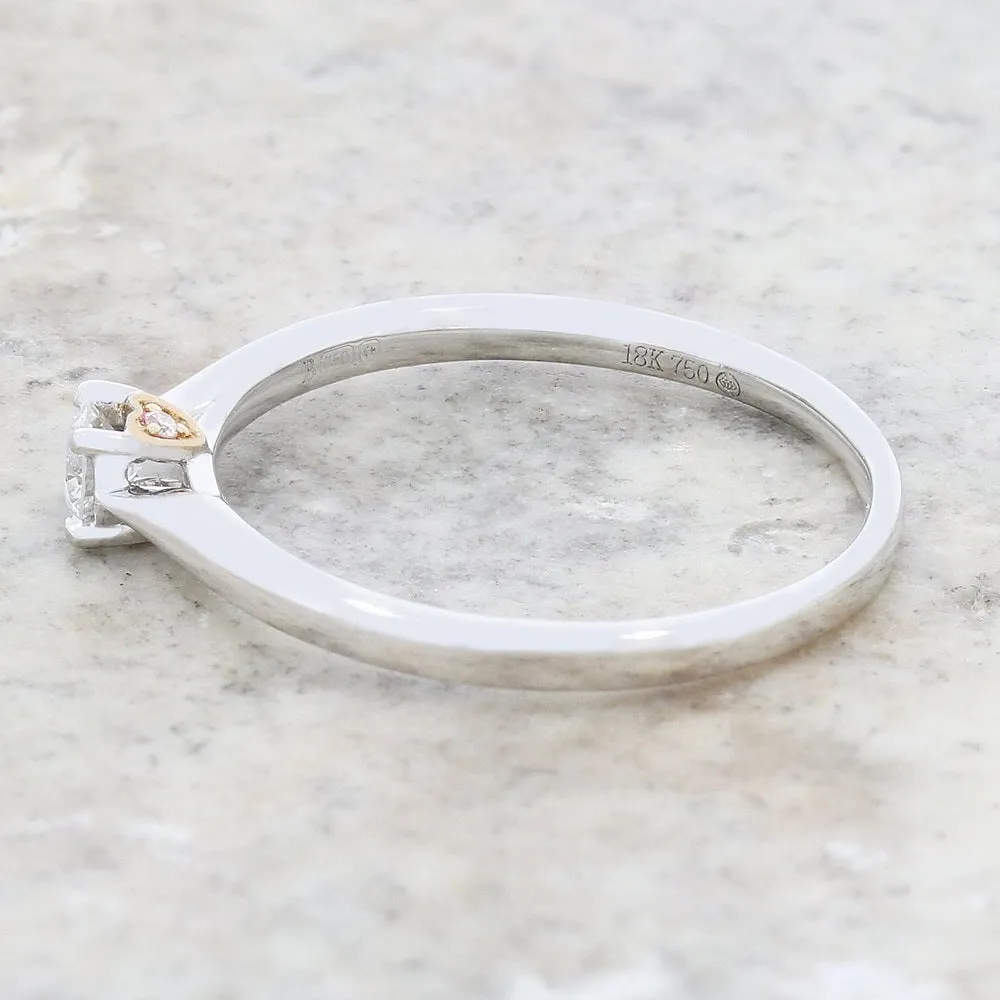 Pre Owned 18ct White Gold Diamond Solitaire Ring