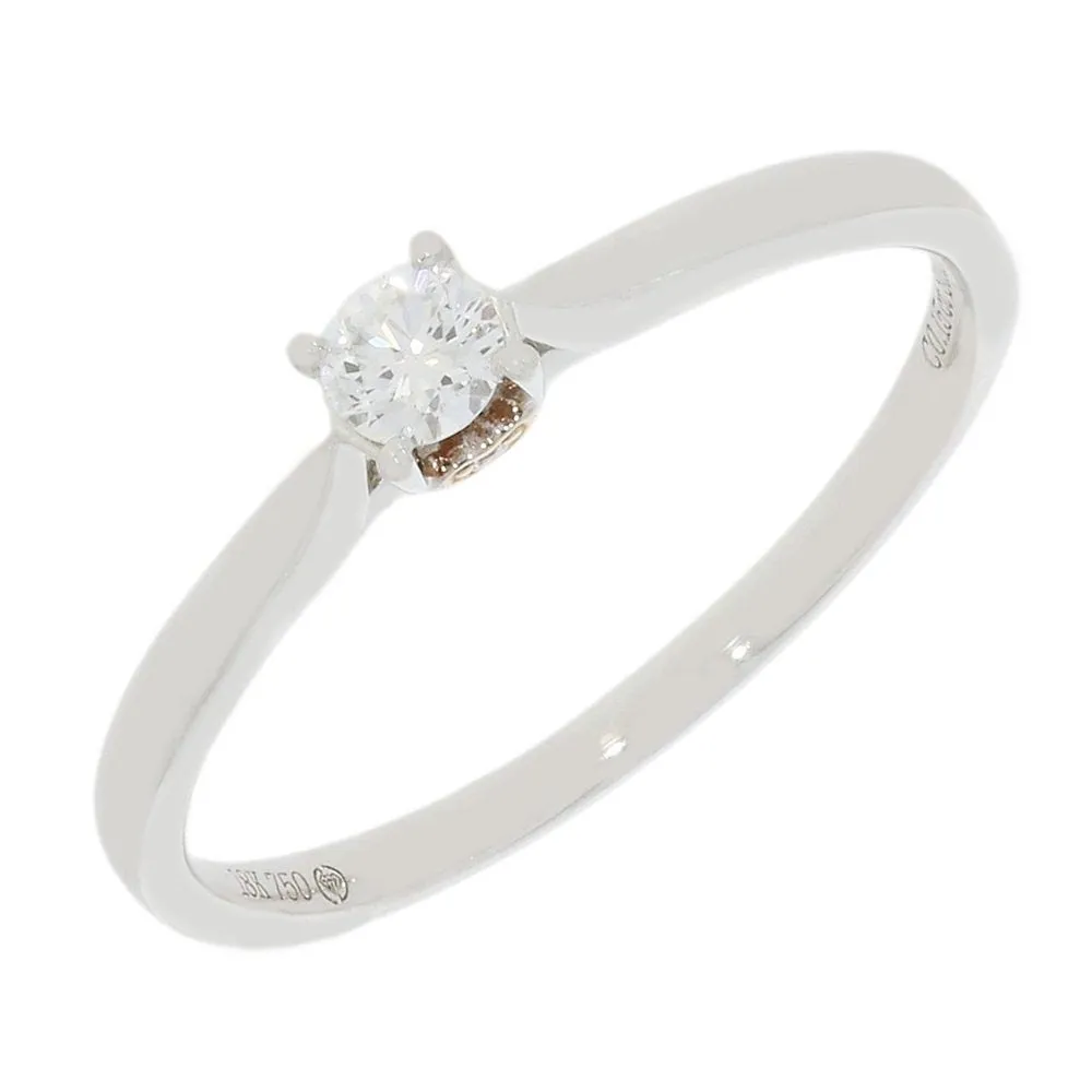 Pre Owned 18ct White Gold Diamond Solitaire Ring