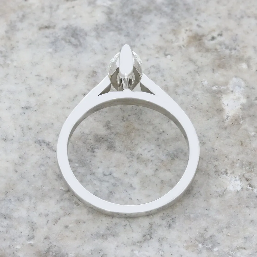 Pre Owned 18ct White Gold Marquise Cut 0.70cts Diamond Ring