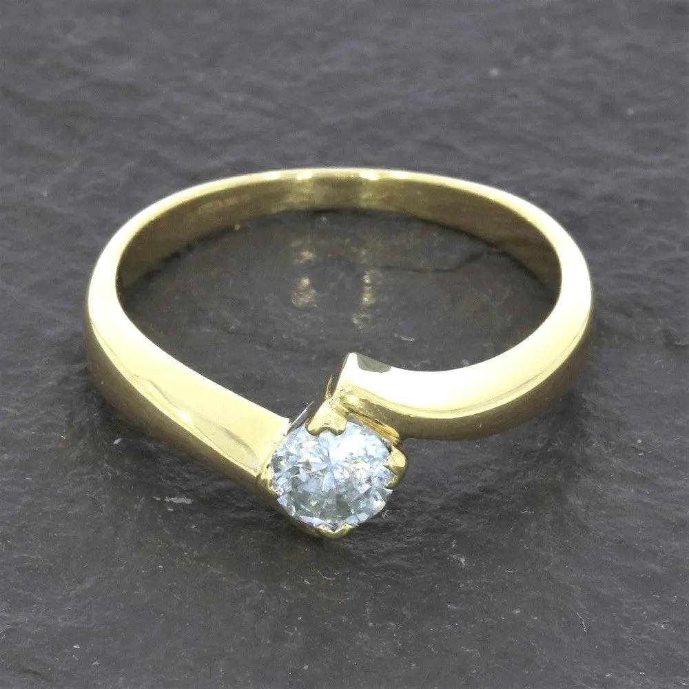 Pre Owned 18ct Yellow 0.25cts Solitaire Diamond Ring