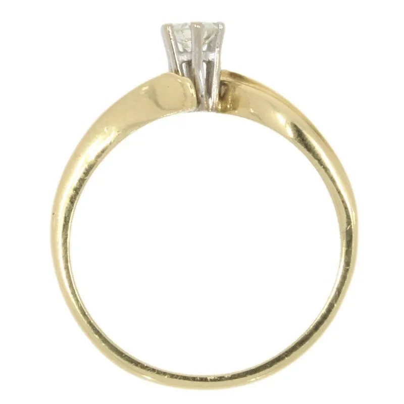 Pre Owned 18ct Yellow Gold 0.15ct Diamond Solitaire Ring