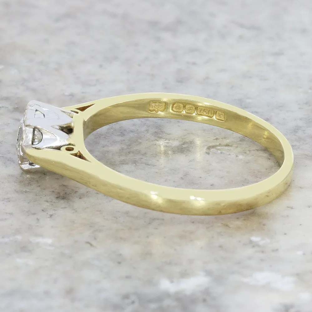 Pre Owned 18ct Yellow Gold 0.15cts Diamond Solitaire Ring