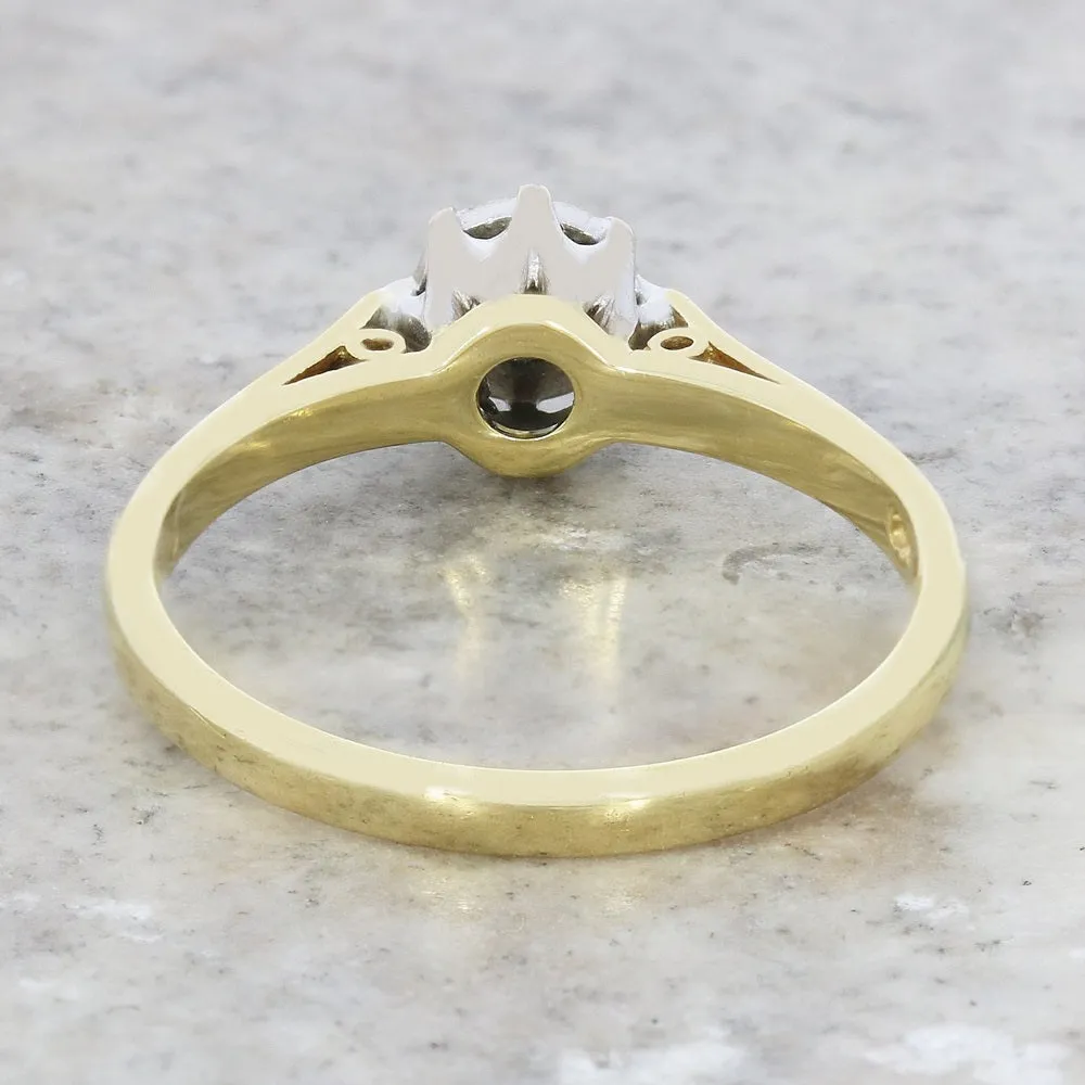 Pre Owned 18ct Yellow Gold 0.15cts Diamond Solitaire Ring