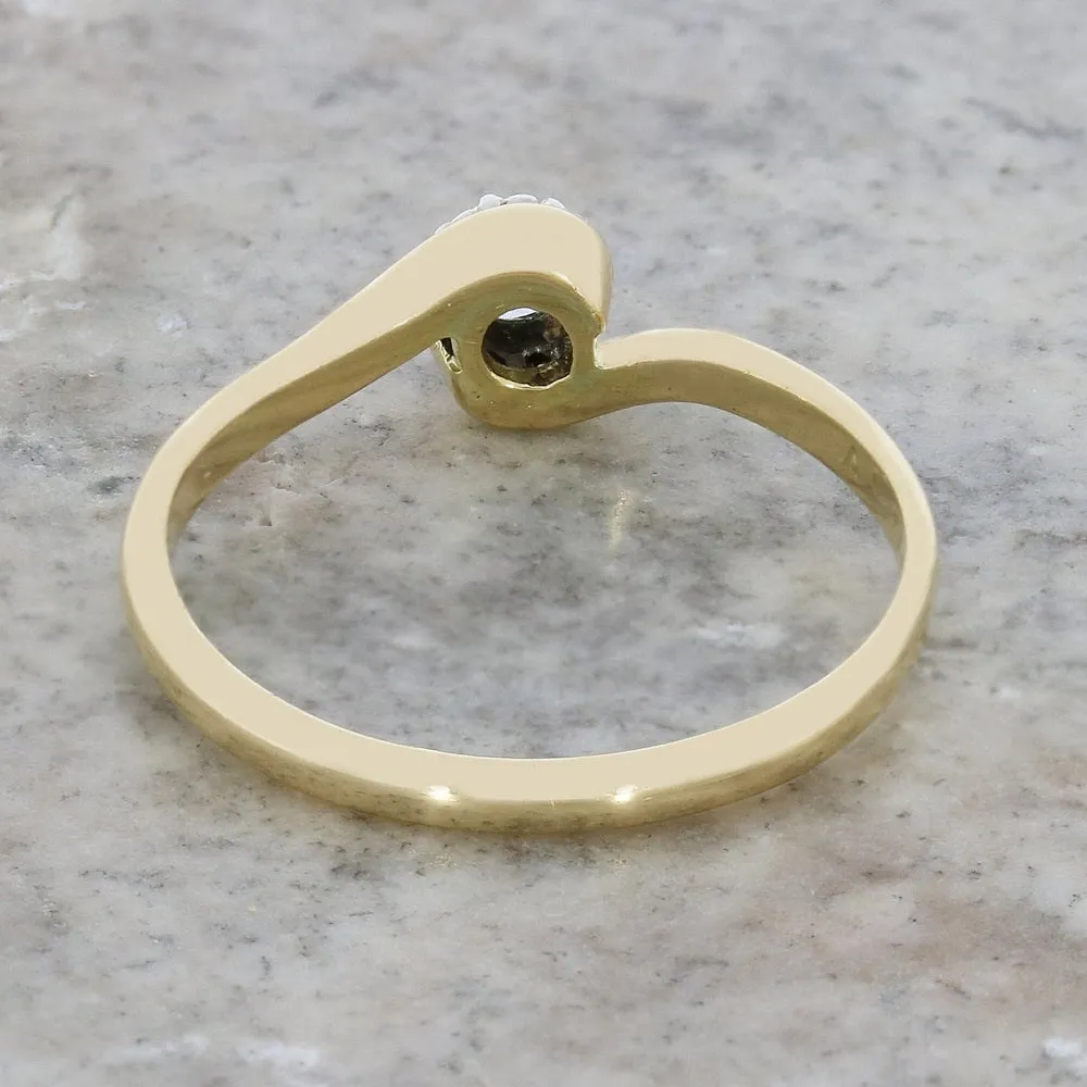 Pre Owned 18ct Yellow Gold 0.15cts Diamond Solitaire Ring