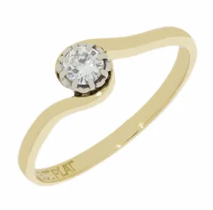Pre Owned 18ct Yellow Gold 0.15cts Diamond Solitaire Ring
