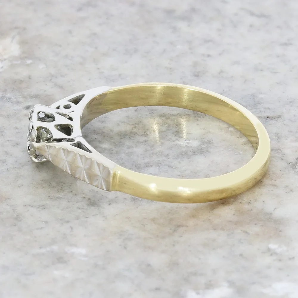 Pre Owned 18ct Yellow Gold 0.15cts Diamond Solitaire Ring