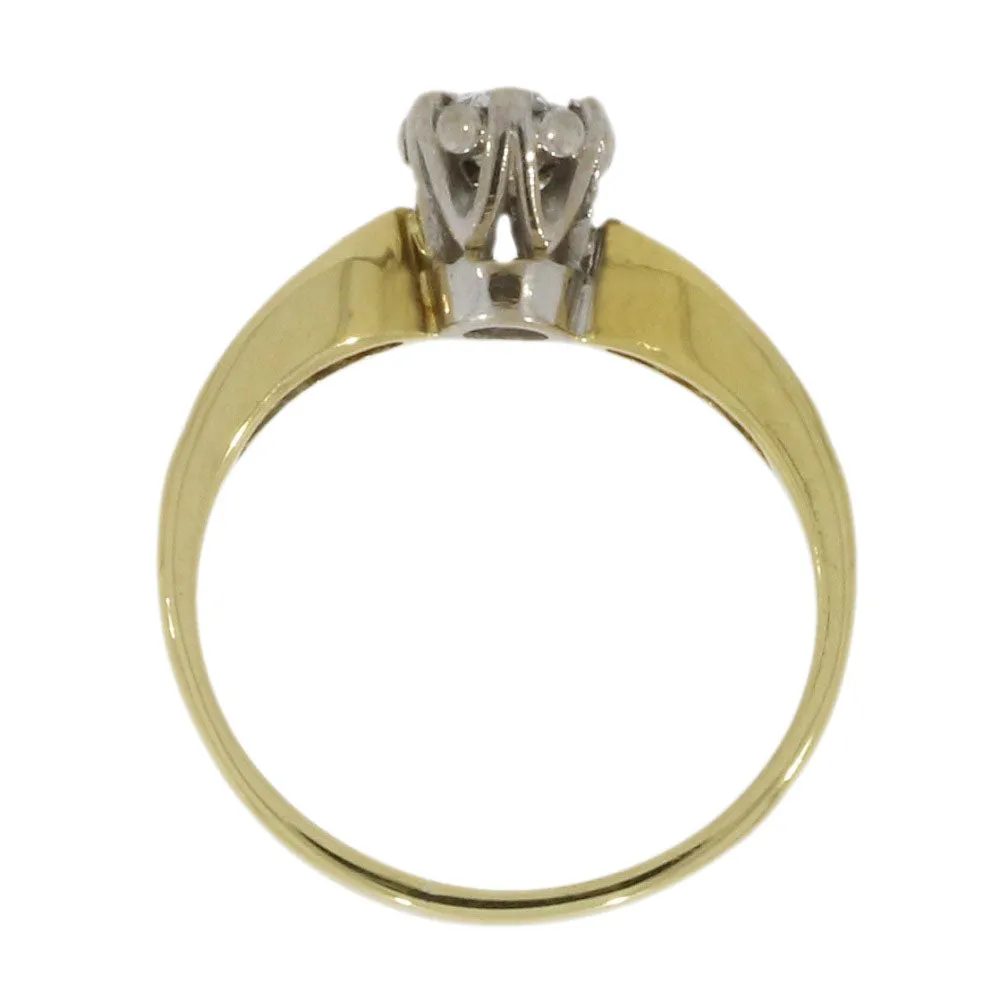 Pre Owned 18ct Yellow Gold 0.31ct Diamond Solitaire Ring